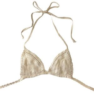 Kendall & Kylie Crochet Bralette Bikini Swim Top
